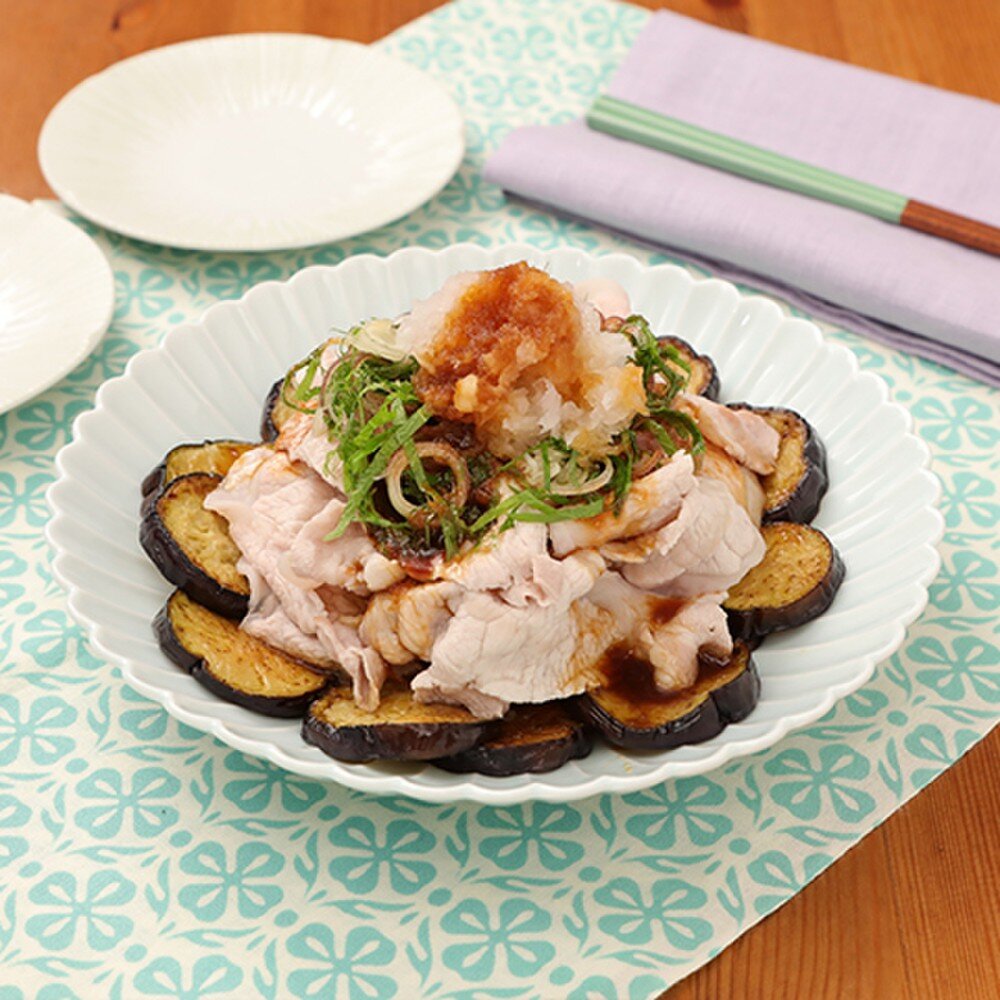 固くならない！豚しゃぶとなすの香味だれ