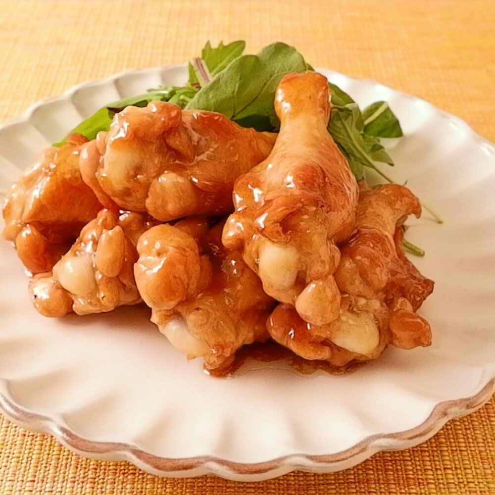 鶏手羽元のガーリックバター焼き