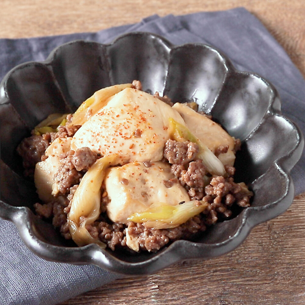 合いびき肉で 簡単肉豆腐