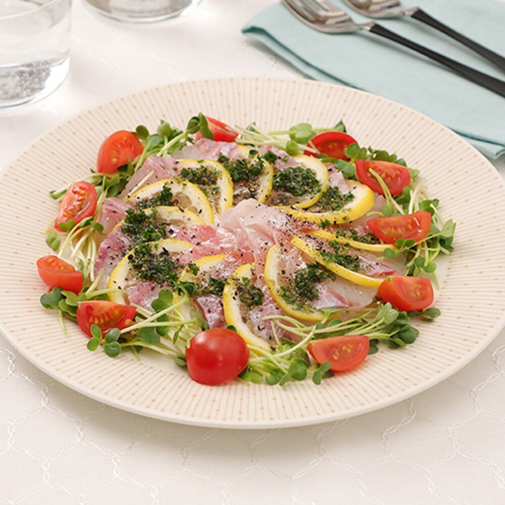 刺身で簡単☆真鯛のカルパッチョ